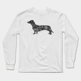 Dachshund dog black and white Long Sleeve T-Shirt